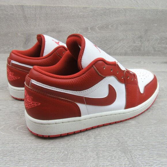 Air Jordan 1 Low SE Sneakers Mens Size 11 White Sail Lobster Red NEW - Picture 7 of 14